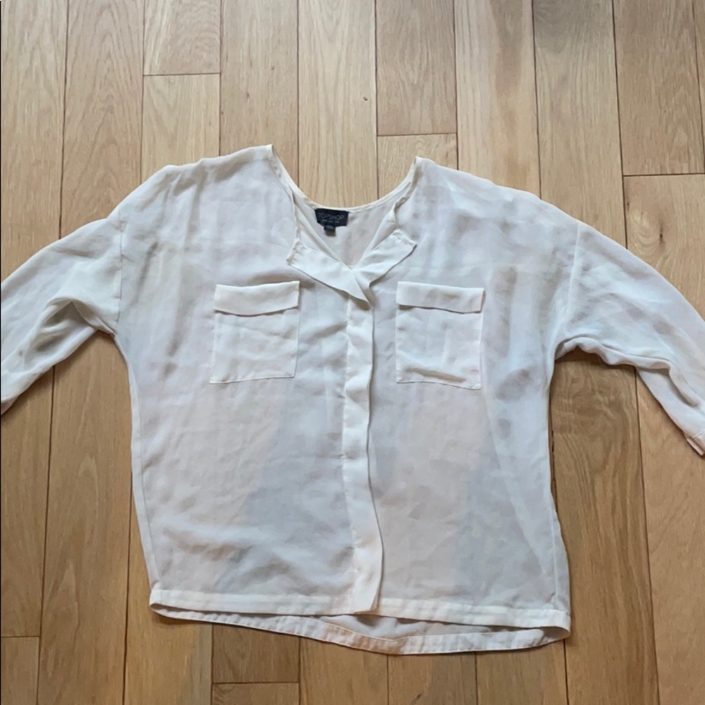 Cream white blouse